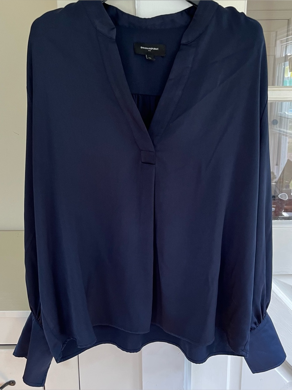 Banana Republic Factory Crepe Volume-Sleeve Blouse